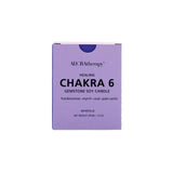 Chakra 6 Soy Candle with Amethyst & Tourmaline Gemstones