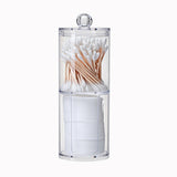 Makeup Organizer Transparent Makeup Storage Box Cotton Swab Cotton Pad