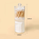 Makeup Organizer Transparent Makeup Storage Box Cotton Swab Cotton Pad