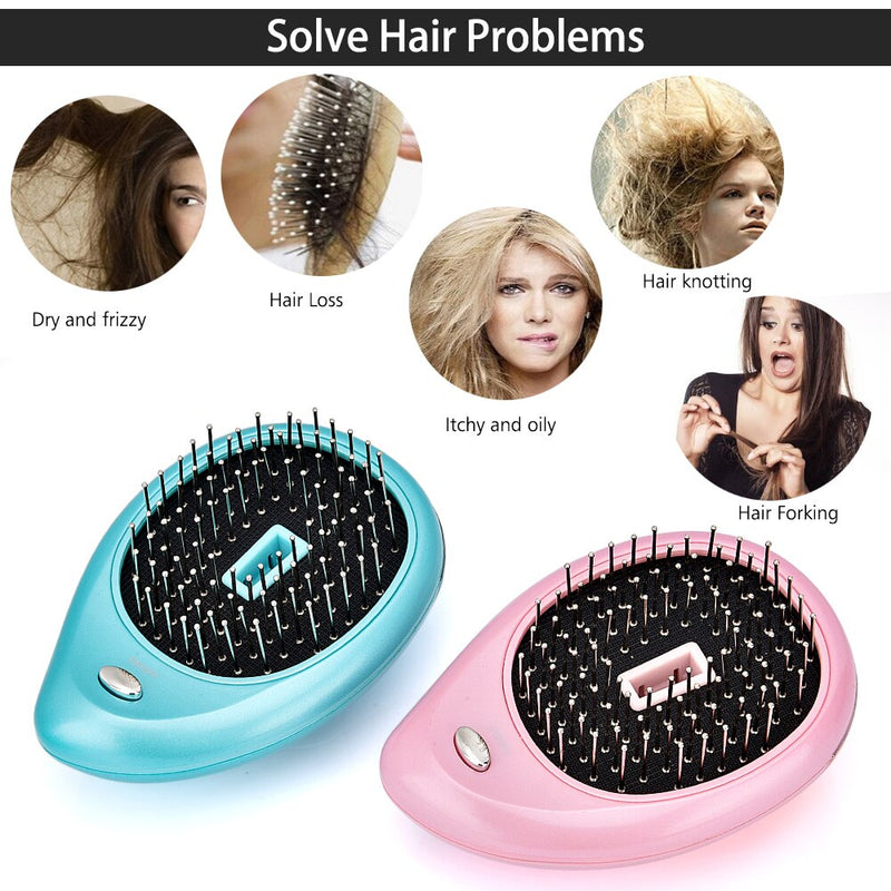 Electric Ionic Hairbrush Portable Mini Small Hair