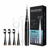 Electric Toothbrush Teeth Whiten Cleaning Tool Kit With 3 Brush Heads