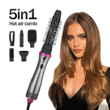 Hot Air Comb 5 In 1 Multifunctional hair Blower Volumizing and Anion