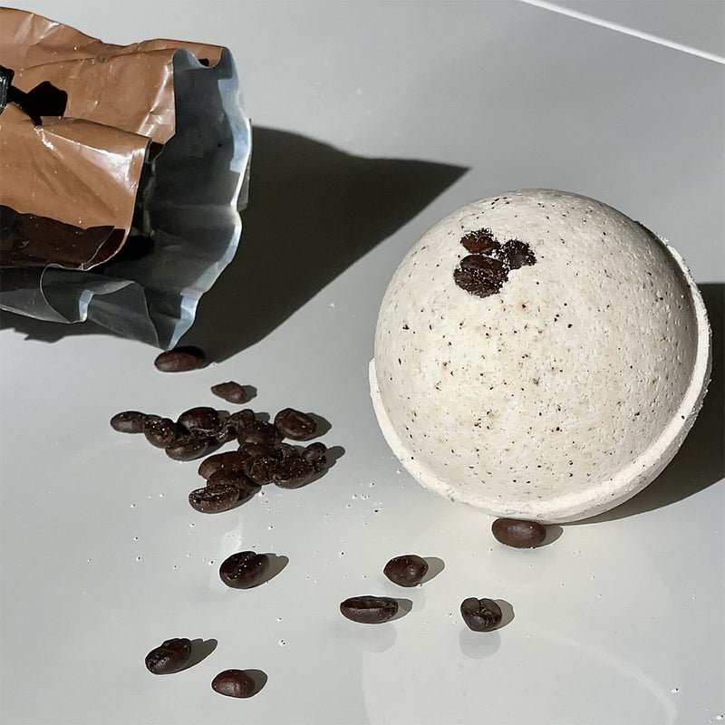 Cappuccino and Coffee Bean Bath Bomb - 8 oz