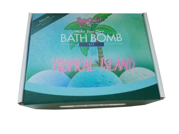 Tropical Island Bath Bomb Kit, Makes 12 All Natural Bath Bombs