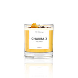 Chakra 3 Soy Candle with Tiger Eye Gemstones