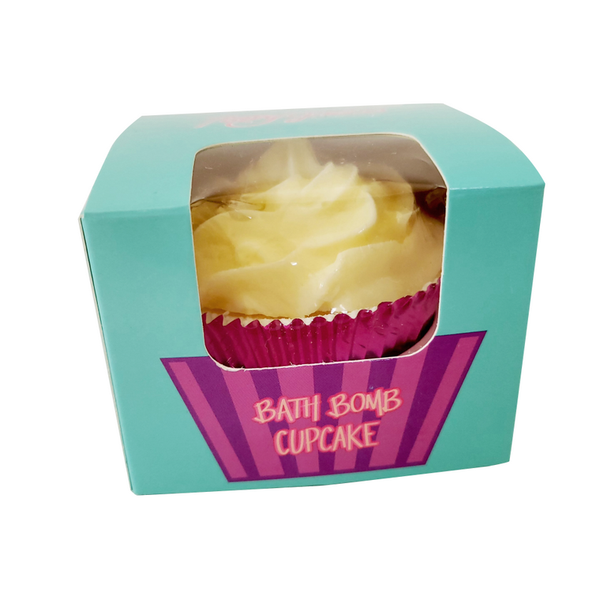 Lemon Meringue Bath Bomb Cupcake with Shea Butter Soap Icing