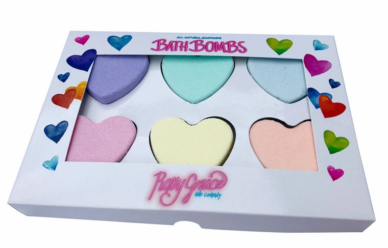 All Natural Heart Bath Bomb Gift Set