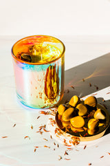 Vegan Soy Hemp-Infused Crystal Affirmation Candle | LOVE FLOWS TO ME..