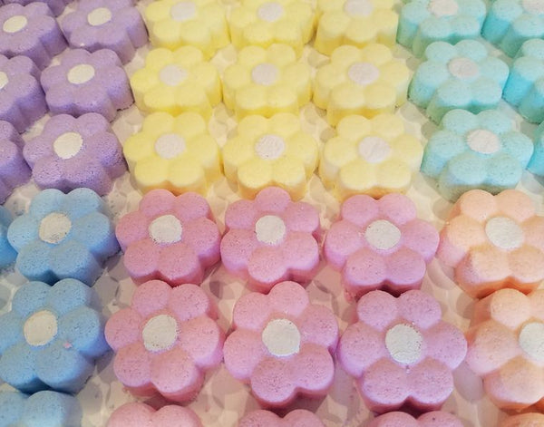 All Natural Mini Bath Bomb Daisies 6 Pack