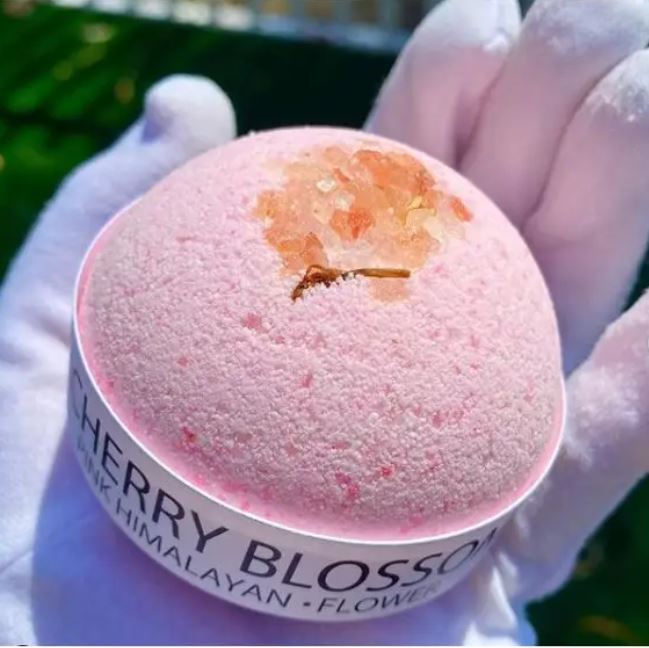 Cherry Blossom and Himalayan Salt Bath Bomb - 8oz