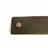 Chocolate Brown Leather Eco Barrette