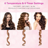 Automatic Hair Curler Curling Iron Wireless Ceramic USB Rechargeable