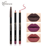 NICEFACE Nude Color Lip Pencil 12 Color Waterproof Lip Liner Nude