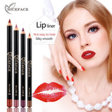 NICEFACE Nude Color Lip Pencil 12 Color Waterproof Lip Liner Nude