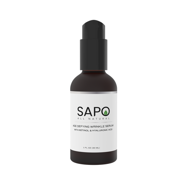 Sapo All Natural Wrinkle Serum with Hyaluronic Acid, Retinol, Vitamin