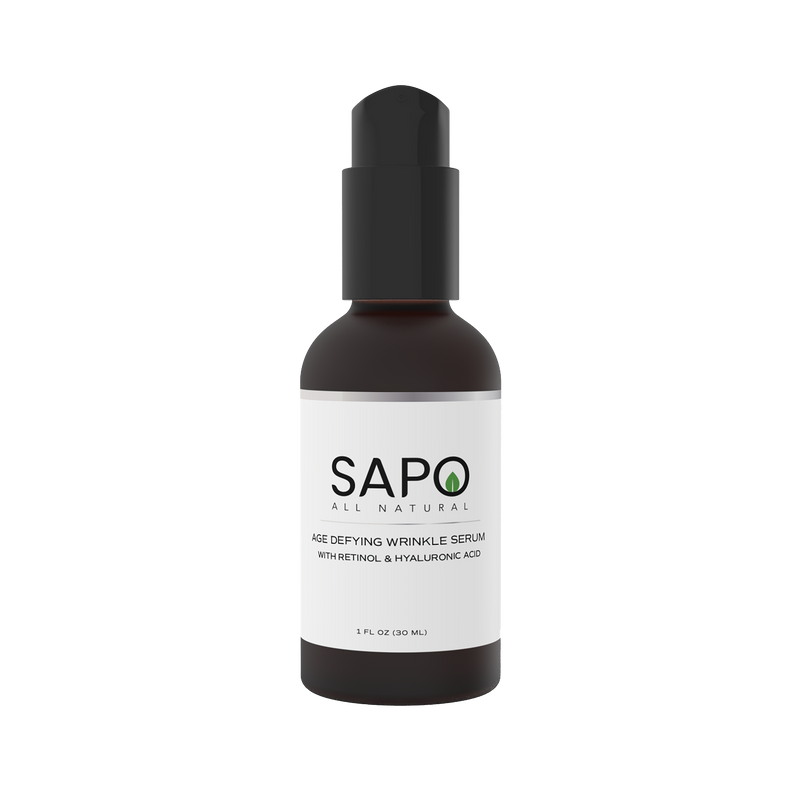 Sapo All Natural Wrinkle Serum with Hyaluronic Acid, Retinol, Vitamin