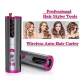 Automatic Hair Curler Curling Iron Wireless Ceramic USB Rechargeable