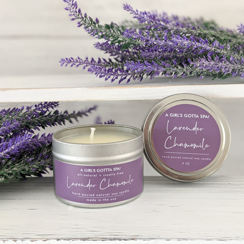 Lavender Chamomile Natural Wax Candle